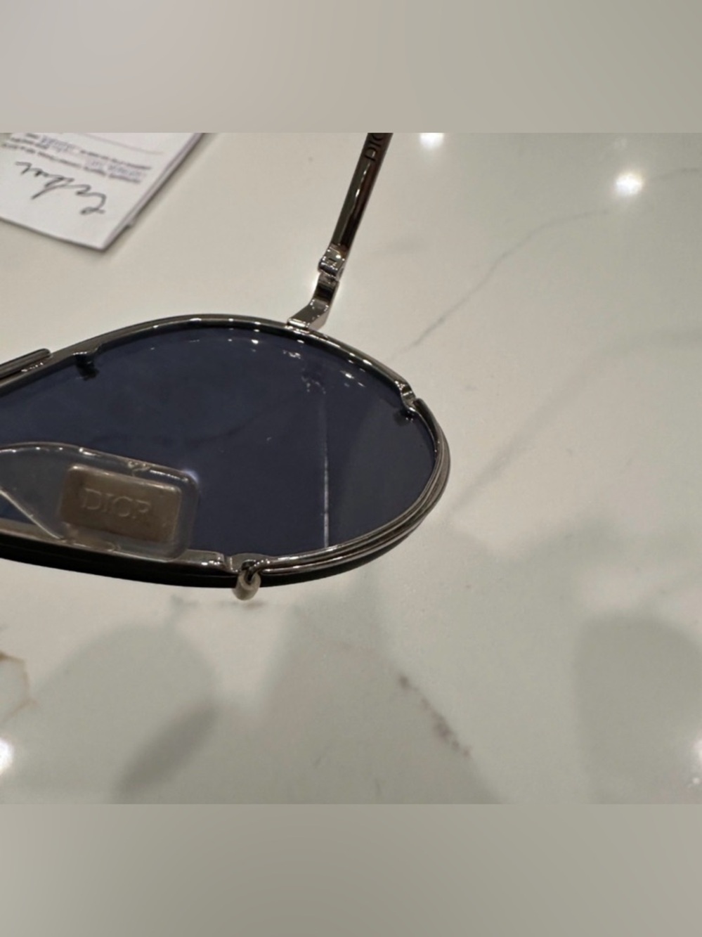 Dior Blue and Silver Sunglasses - Picture 4 of 5